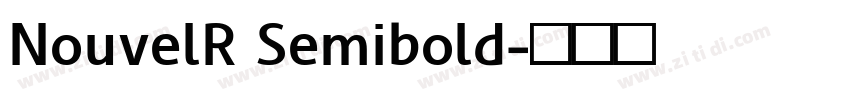 NouvelR Semibold字体转换